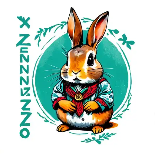 "Kenzo" Peter Rabbit tattoo design idea