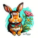 "Kenzo" Peter Rabbit tattoo design idea