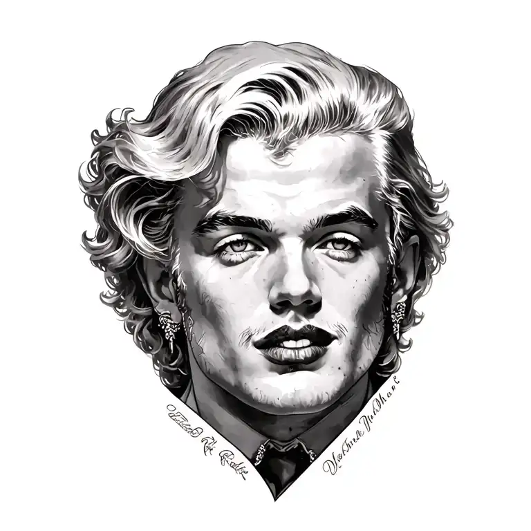 Merlin Monroe tattoo design idea