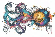 Aquarius constellation tattoo design idea