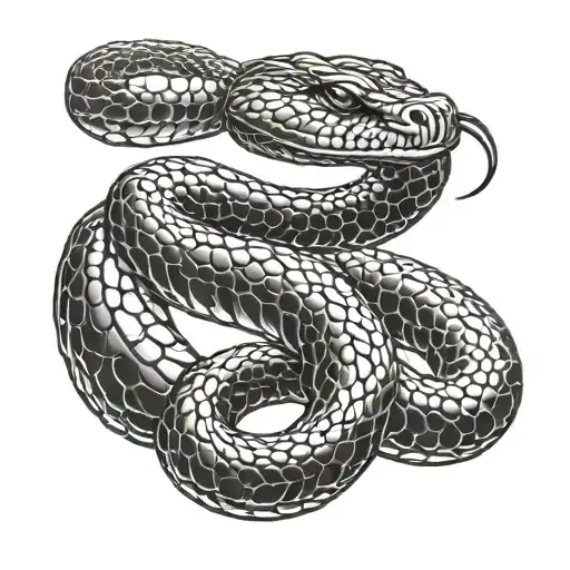 King cobra snake tattoo design idea
