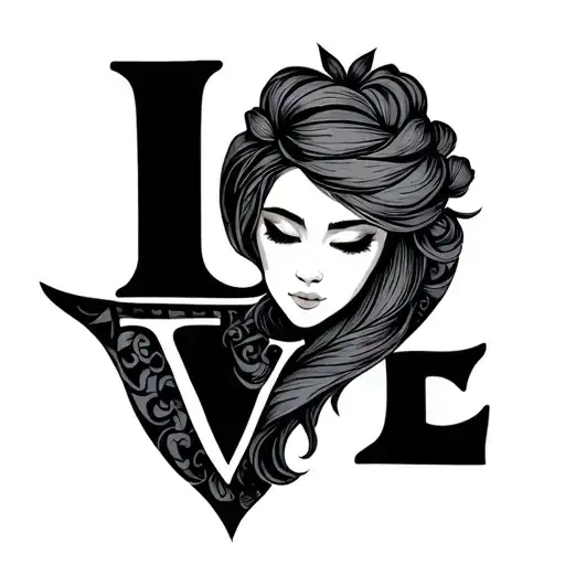 love fati tattoo design idea