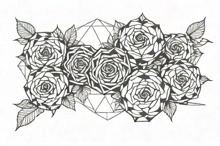 soccer, 3 roses intertwined tattoo design idea