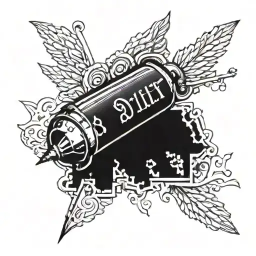 bullet with the words 0311 inside representing tattoo design idea