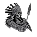 mayan tattoo design idea