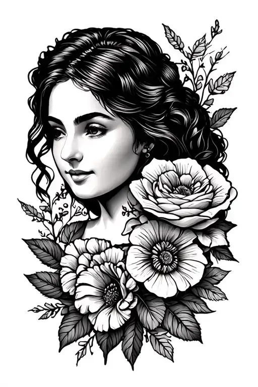 Memorial Mom tattoo design idea