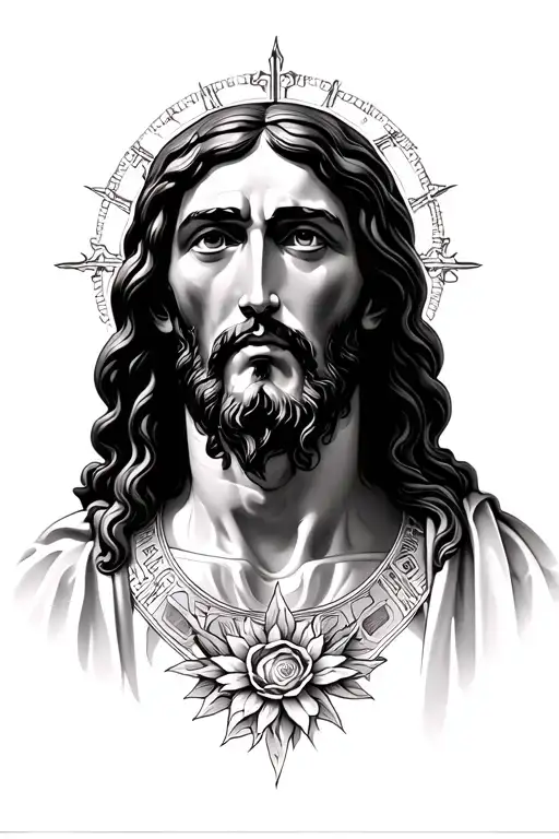 jesus christ tattoo design idea