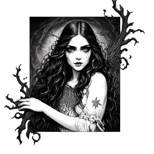 Haunting Adeline  tattoo design idea