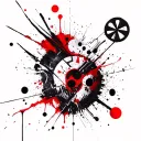 Serotonin geo symteric shapes tattoo design idea