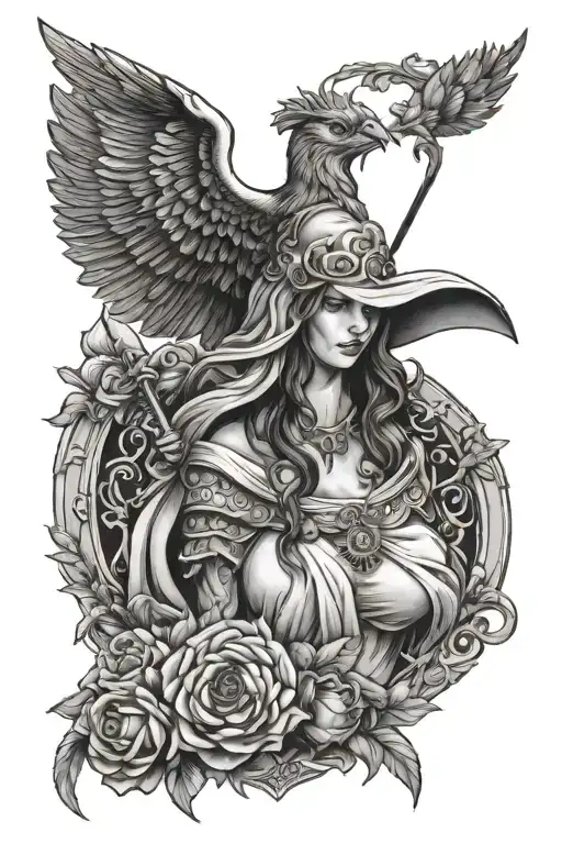 Minerva tattoo design idea
