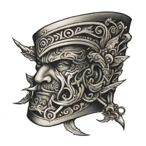 warrior wrist cuff tattoo tattoo design idea