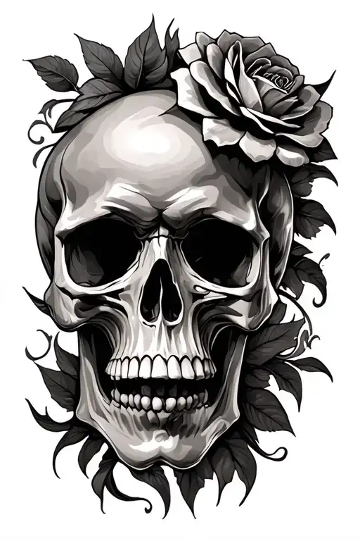 skull tattoo design idea