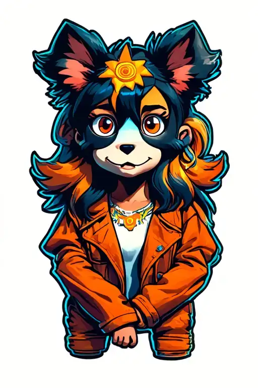 90s cartoon characters tattoo design idea