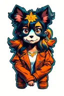 90s cartoon characters tattoo design idea