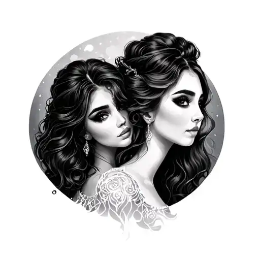 Matching Sisters tattoo design idea