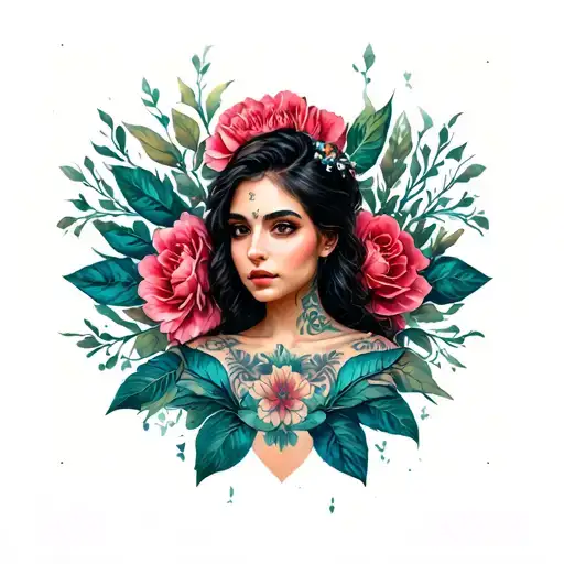 ilia topuria back tatto tattoo design idea