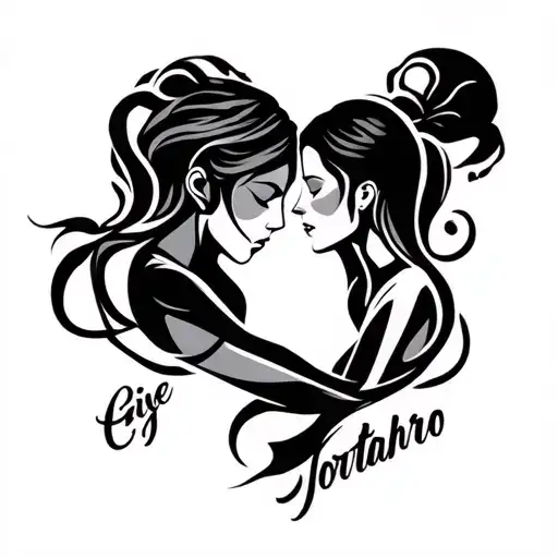 give me a tattoo represent you and me together forever infinity and beyond but make it more unique, hidden, beautiful tattoo design idea