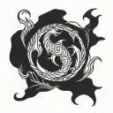 simple ouroboros. tattoo design idea