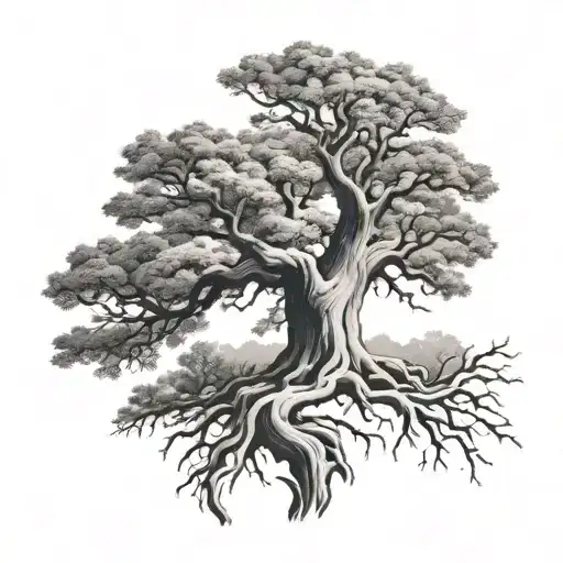 Treaty Oak Revival tattoo design idea