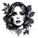 whore tattoo design idea