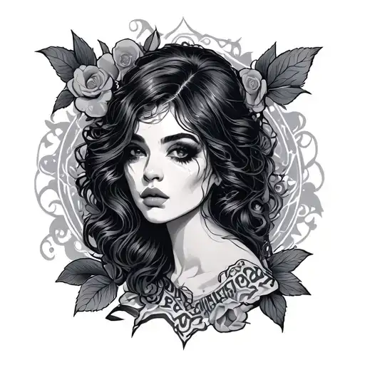 whore tattoo design idea