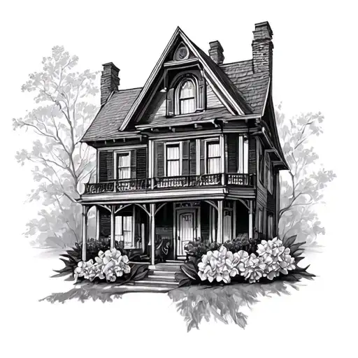 hyacinth house tattoo design idea