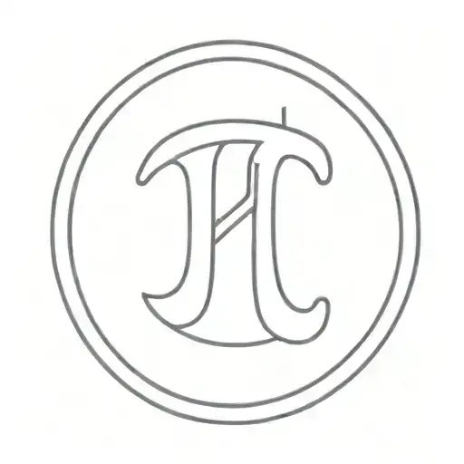 pi symbol inside left turn road sign tattoo design idea