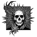 Burning Man tattoo design idea