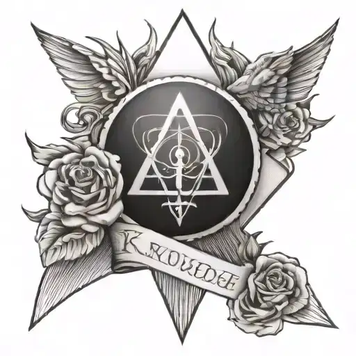 knowledge wisdom and power tattoo design idea