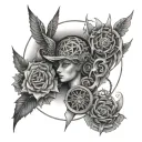 knowledge wisdom and power tattoo design idea