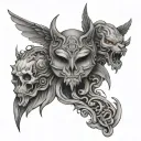 knowledge wisdom and power tattoo design idea