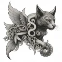 knowledge wisdom and power tattoo design idea