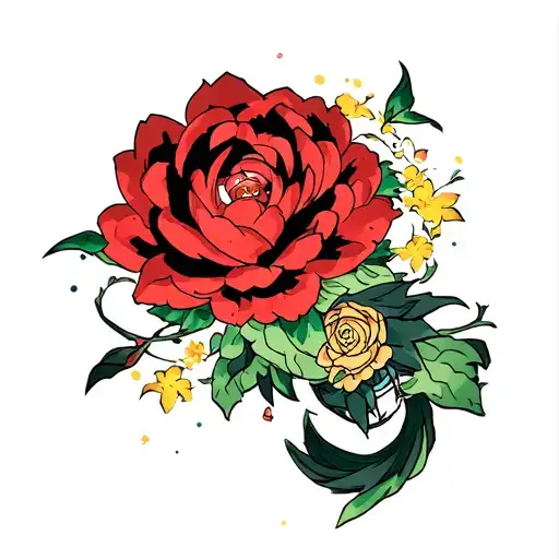 hunter x hunter, one piece, dragon ball z, ghost fighter, pokemon, digimon full sleeve left arm tattoo design idea