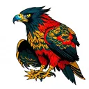 Hawk tattoo design idea