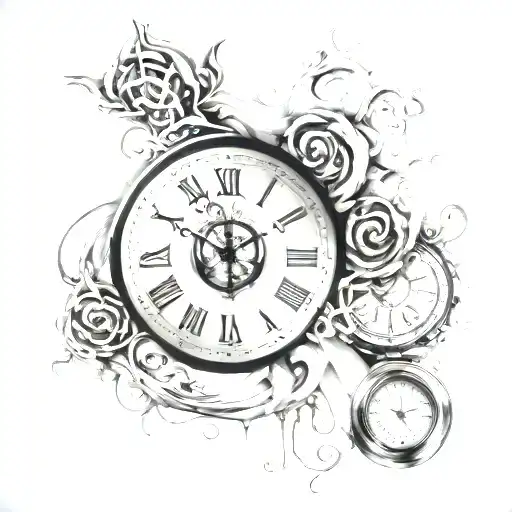 Dali Clock tattoo design idea