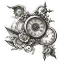 Dali Clock tattoo design idea