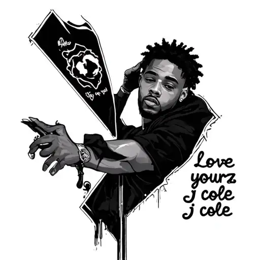 Love yourz j cole tattoo design idea