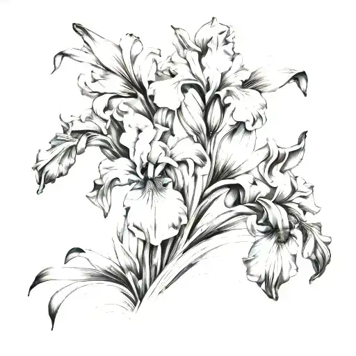 MCMLXXXII emcompassed in irises forearm sleeve tattoo design idea