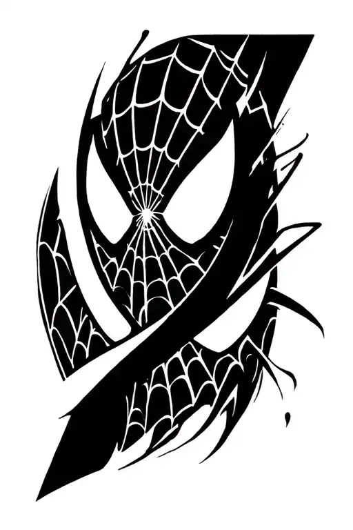 spiderman logo tattoo design idea