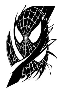 spiderman logo tattoo design idea