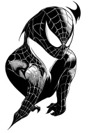 spiderman logo tattoo design idea