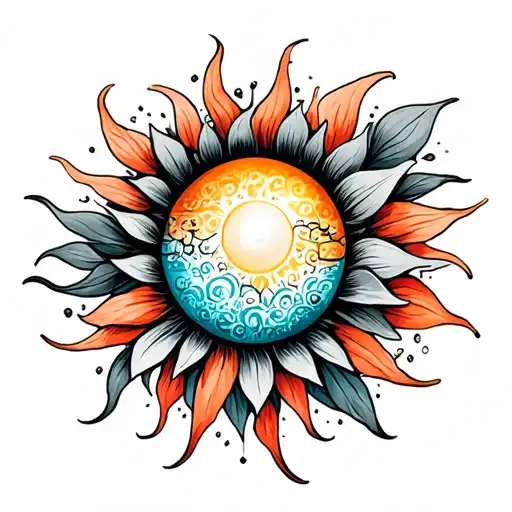 Sonne tattoo design idea