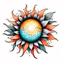 Sonne tattoo design idea