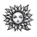 Sonne tattoo design idea