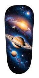 outerspace galaxy filled with stars add all planets tattoo design idea