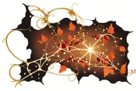 sagittarius constellation Intertwined with vines tattoo design idea