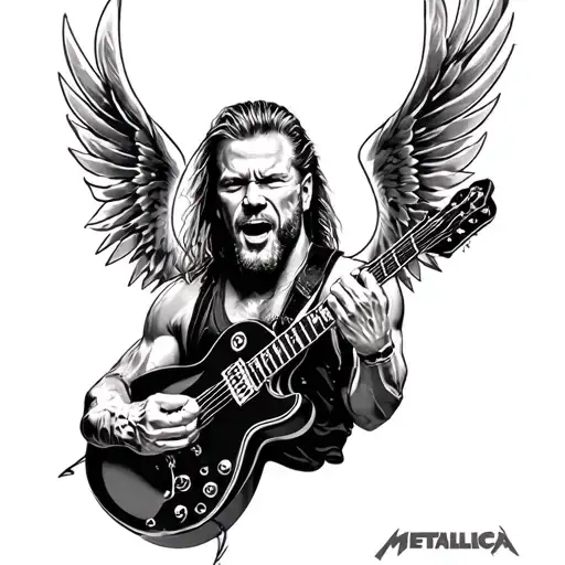 metallica james hetfield tattoo design idea