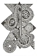 taino dominican Republic tattoo design idea