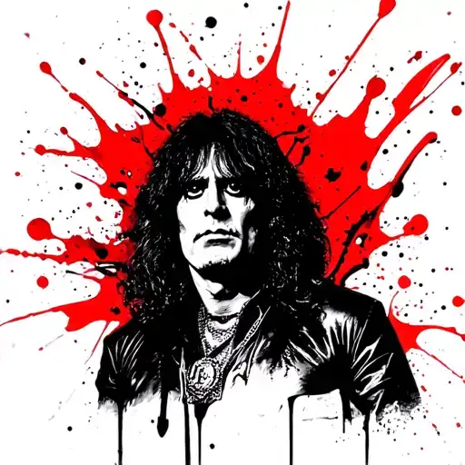 ozzy osbourne,with images from songs like fairies wear boota,crazyy train,etc tattoo design idea