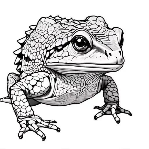Horny Toad tattoo design idea